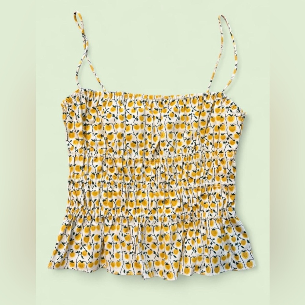 STAUD AYLA TOP ON THE VINE GOLDEN SIZE SMALL 🍋